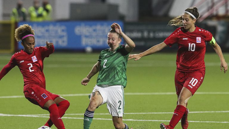 Rebecca McKenna anotó el gol de la victoria cuando Irlanda del Norte venció a Luxemburgo