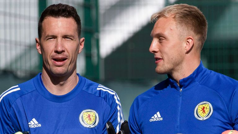 Jon McLaughlin (L) has been replaced by Rangers teammate Robby McCrorie (R)