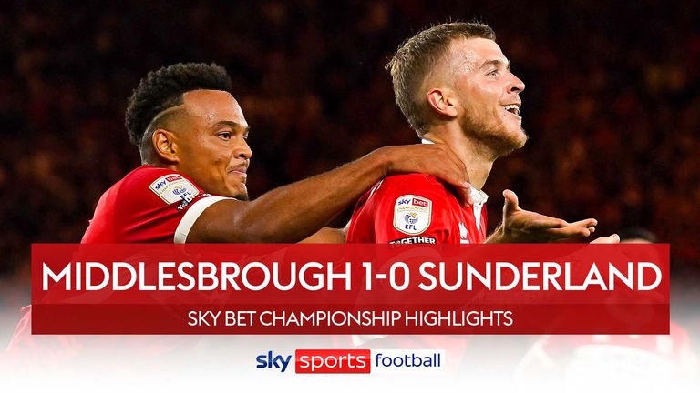 Middlesbrough v Sunderland highlights