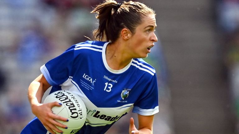 31 July 2022; Mo Nerney of Laois during the TG4 All-Ireland Ladies Football Intermediate Championship Final match between Laois and Wexford at Croke Park in Dublin. Photo by Brendan Moran/Sportsfile 