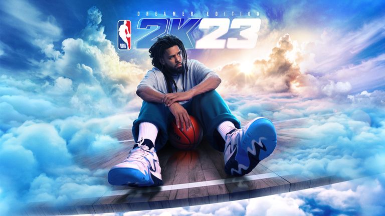'The Dreamer' NBA 2K23 cover, featuring rapper J. Cole