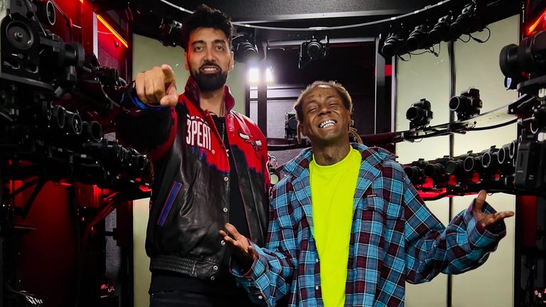Ronnie Singh (@Ronnie2K), left, pictured with rapper Lil Wayne