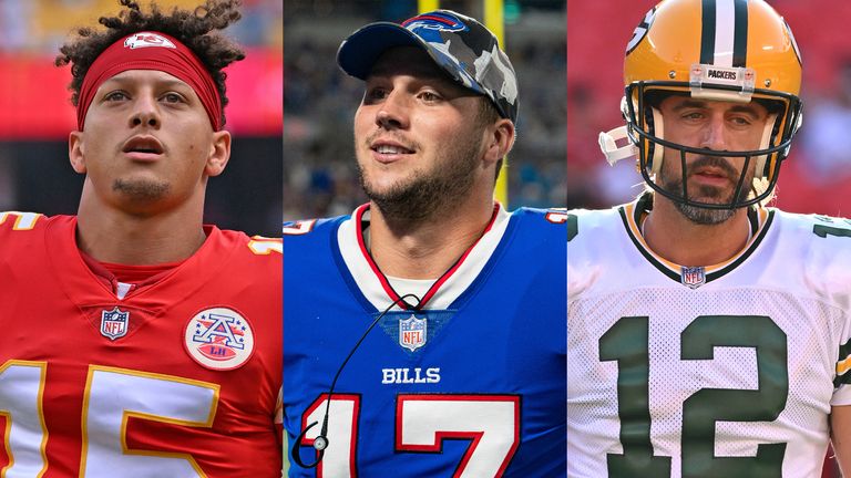Patrick Mahomes, Josh Allen, Aaron Rodgers; the NFL's top 10 quarterbacks  going into 2022, NFL News