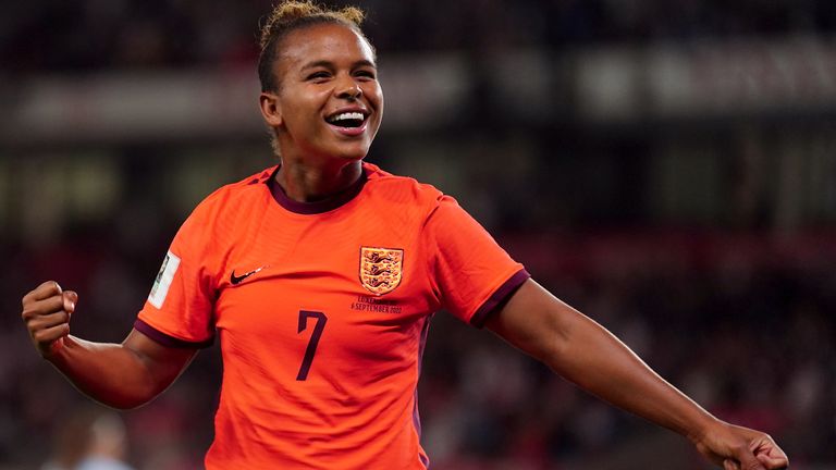Nikita Parris followed up her goal against Austria with England's seventh against Luxembourg
