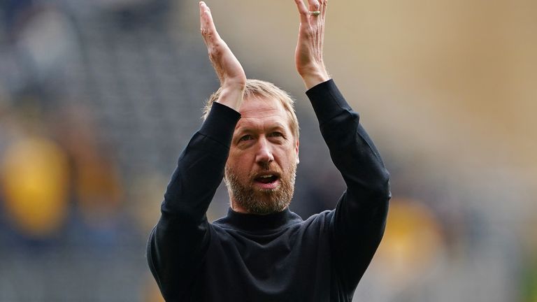 Photo d'archive le 30/04/2022 de Graham Potter, le candidat pour remplacer Thomas Tuchel, qui a été limogé par Chelsea après 100 matchs à Stamford Bridge.  Date de sortie : mercredi 7 septembre 2022.