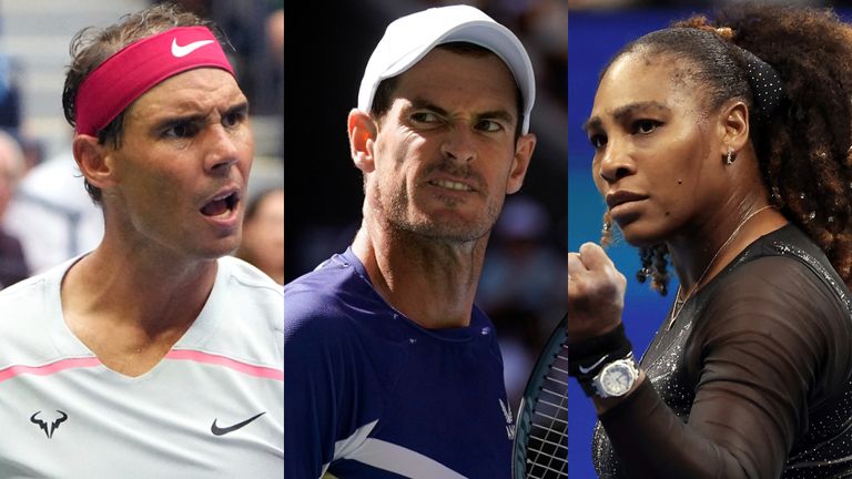 Rafael Nadal, Andy Murray y Serena Williams - US Open