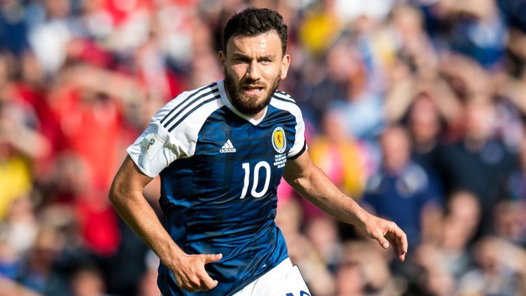 Robert Snodgrass scored seven times during his Scotland career