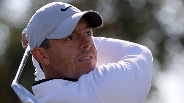 Rory McIlroy is among the group seven off the pace