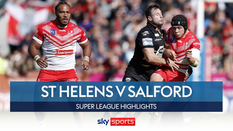 Highlights of the Betfred Super League semi-final between St Helens and Salford Red Devils.