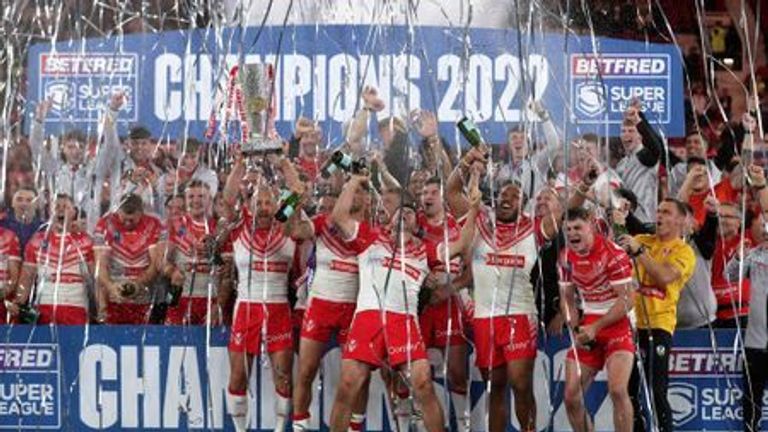 Relive how St Helens won a record fourth straight Super League title, as we look back at some key games from the season.