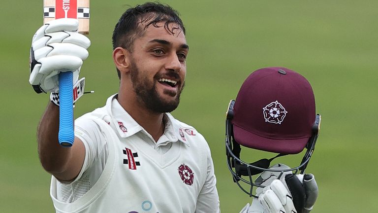 Saif Zaib's first century of the season helped Northamptonshire earn a draw against Surrey 