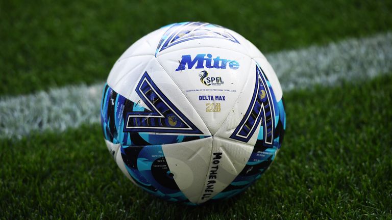MOTHERWELL, SCOTLAND - AUGUST 31: Official Match Ball during a Premier Sports Cup match between Motherwell and Inverness CT at Fir Park, on August 31, 2022, in Motherwell, Scotland.  (Photo by Craig Foy / SNS Group)