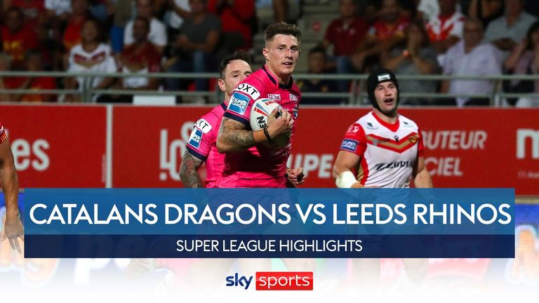 Highlights from the Betfred Super League play-off match between Catalans Dragons and Leeds Rhinos.