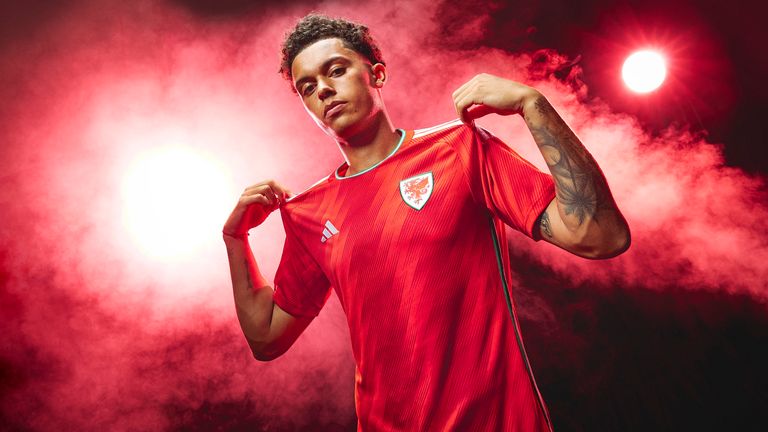 Wales' Adidas home kit for the 2022 World Cup
