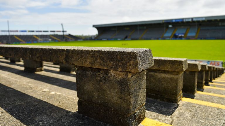 10 May 2020; A general view of terracing at Chadwicks Wexford Park on the afternoon of the Leinster GAA Football Senior Championship Round 1 match between Wexford and Wicklow at Chadwicks Wexford Park in Wexford. This weekend, May 9 and 10, was due to be the first weekend of games in Ireland of the GAA All-Ireland Senior Championship, beginning with provincial matches, which have been postponed following directives from the Irish Government and the Department of Health in an effort to contain the spread of the Coronavirus (COVID-19). The GAA have stated that no inter-county games will take place before October 2020. Photo by Seb Daly/Sportsfile