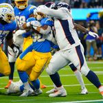 Chargers win in overtime after Denver Broncos botch punt return - Los  Angeles Times