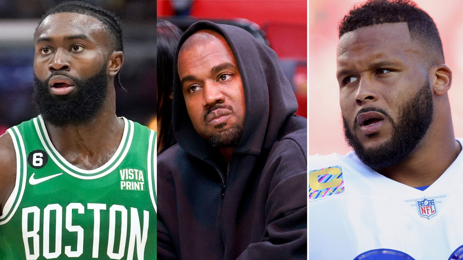la-rams-aaron-donald-and-boston-celtics-jaylen-brown-end-deals-with-kanye-west-s-donda-sports