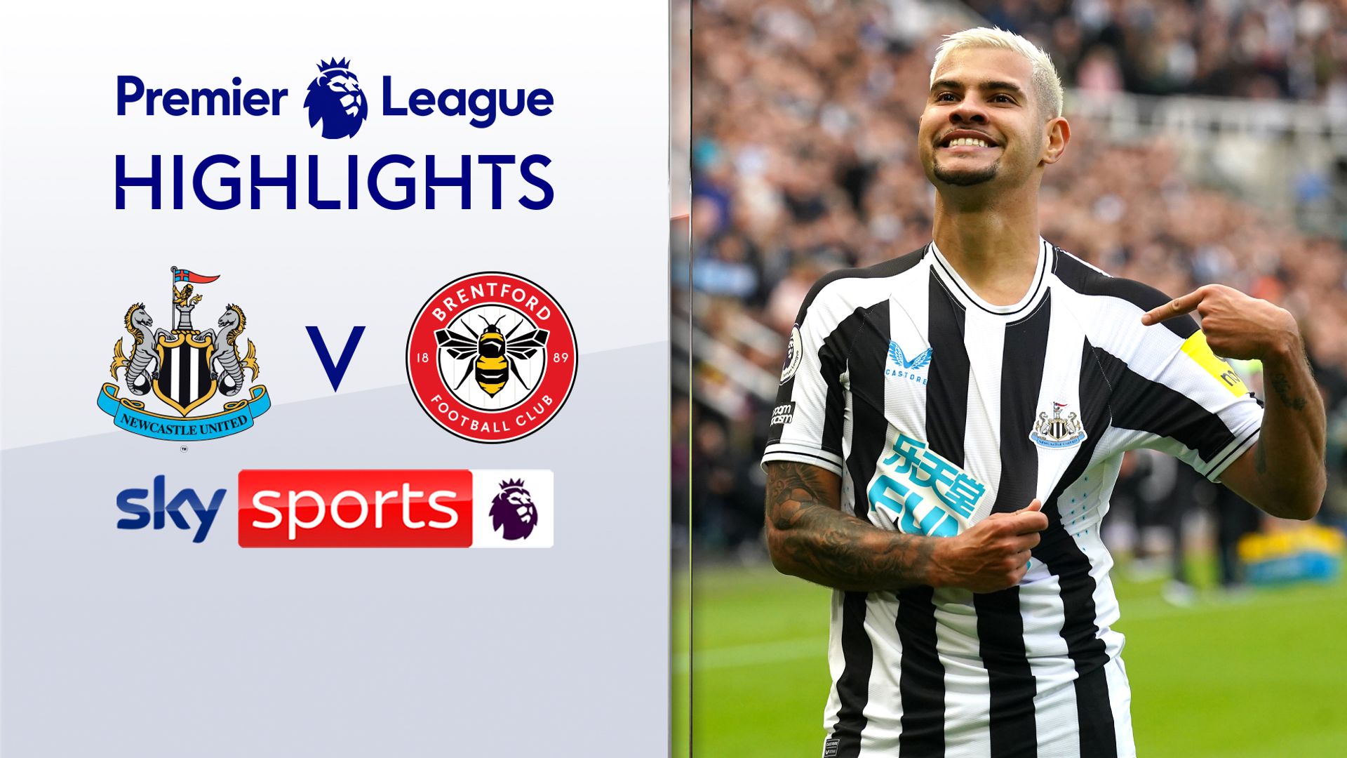 Newcastle hit five past Brentford