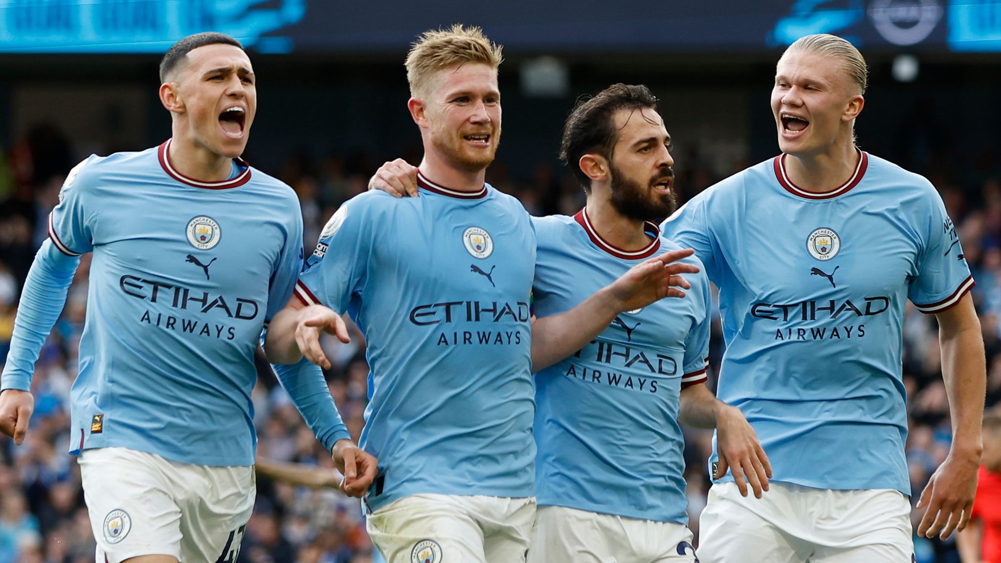 Man City 3-1 Brighton: and Kevin De Bruyne target City survive Seagulls scare | Football News | Sky Sports