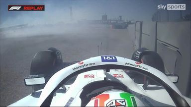 'This is not a good return to F1!' - Giovinazzi crashes the Haas
