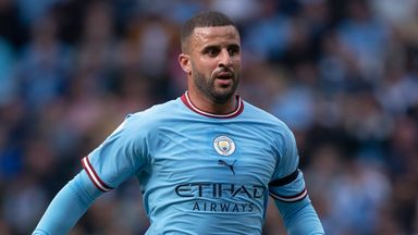 Kyle Walker sustained the injury in the Manchester derby