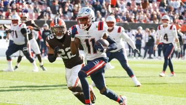 Undefeated New England Patriots rain on Cleveland Browns parade