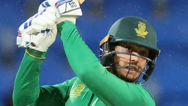 Quinton de Kock fired 47 from 18 deliveries before South Africa
