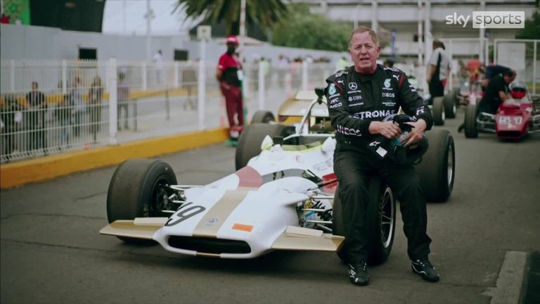 Ahead of the Mexico City Grand Prix, Sky F1's Martin Brundle drove Mexican legend Pedro Rodriguez's 1970 Formula One car, the BRM P153.