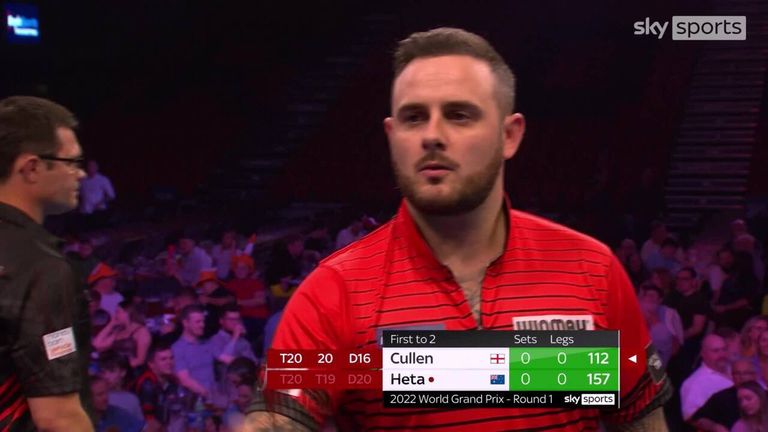 Joe Cullen struck an early break in his first-round match against Damon Heta