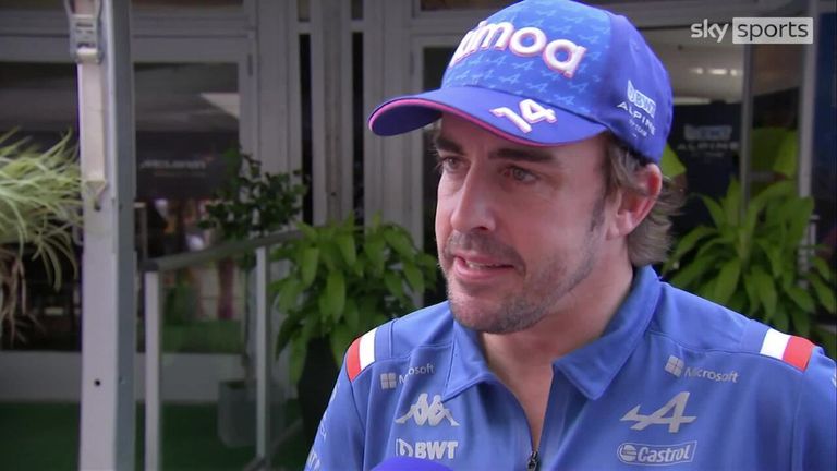 Alpine driver Fernando Alonso reflects on the US GP and highlights the car's power after the Spaniard escaped an air crash.