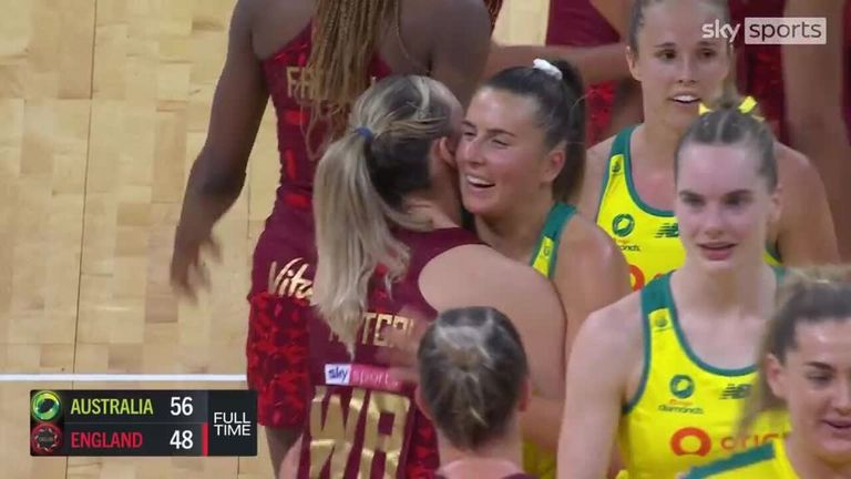 England's Vitality Roses suffered a 56-48 defeat to the Australian Diamonds in the second Test as the hosts secured the series victory