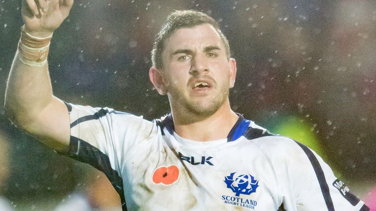 Picture by Allan McKenzie/SWpix.com - 11/11/16 - Rugby League - 2016 Ladbrokes Four Nations - New Zealand v Scotland - Derwent Park, Workington, England - Adam Walker.