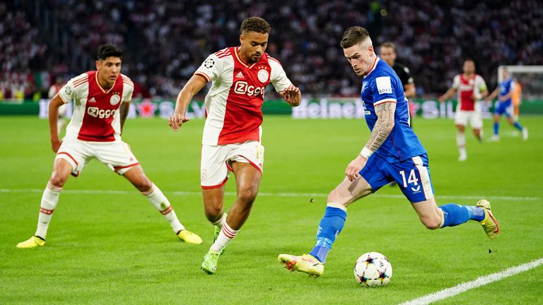 Rangers were beaten 4-0 by Ajax in their opening group game