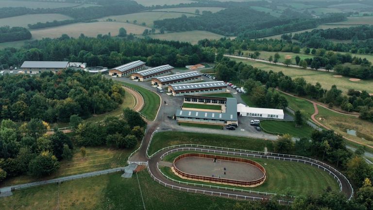 An aerial view of Ben Pauling&#39;s new yard