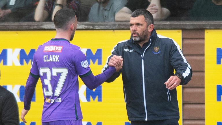 St Johnstone boss Callum Davidson at full time