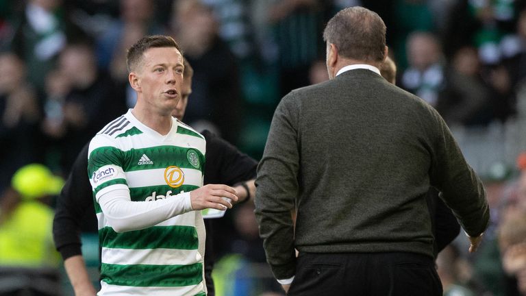 Celtic captain Callum McGregor was sent off late on