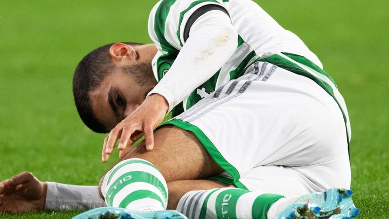 Celtic lost Liel Abada to injury in the first half
