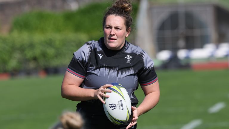 Wales prop Cerys Hale has swapped the classroom for a full-time rugby career 