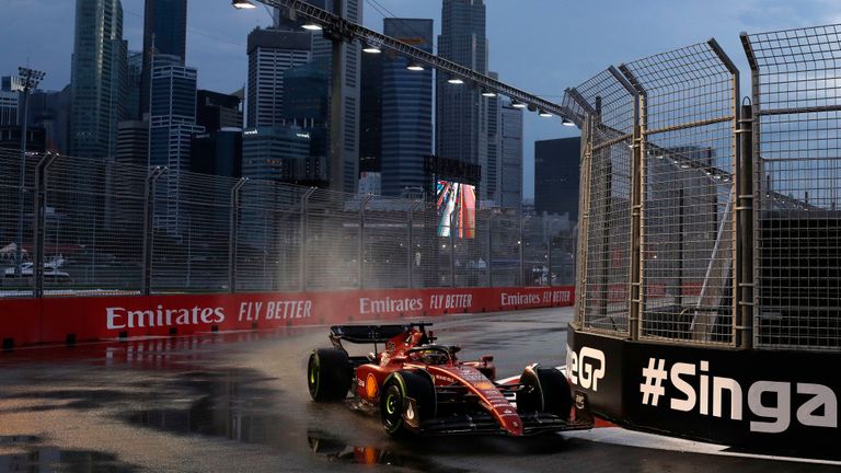 Charles Leclerc was fastest in final practice in Singapore