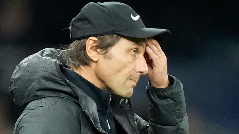 Tottenham's head coach Antonio Conte