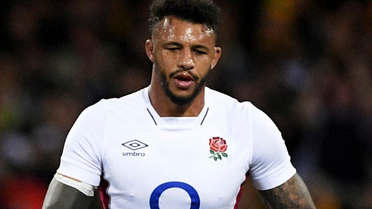 SYDNEY, AUSTRALIA - JULY 16: Marcus Smith of England and Courtney Lawes of England touch hands during the rugby international test match between Australia Wallabies and England at The Sydney Cricket Ground on July 16, 2022 in Sydney, Australia. (Photo by Steven Markham/Icon Sportswire) (Icon Sportswire via AP Images)