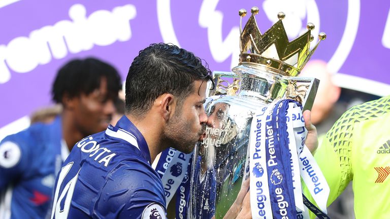 Diego Costa helped Chelsea win two league titles, being top goalscorer in both seasons