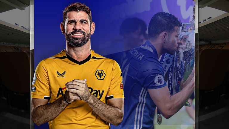 Diego Costa returns to Chelsea in Wolves colours