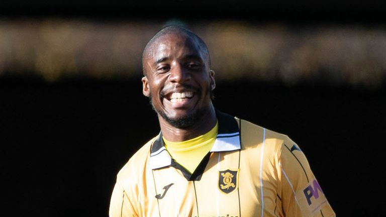 Dylan Bahamboula's goal was his first in the Scottish Premiership since joining Livingston
