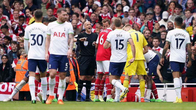 The decision to send Emerson off was met with surprise at the Emirates Stadium