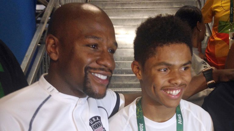 America has a long history in Olympic boxing, with boxers like Floyd Mayweather and Shakur Stevenson (right)