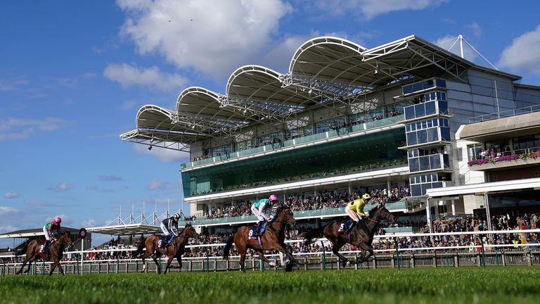 Neil Callan rides Fonteyn to victory in the Sun Chariot at Newmarket