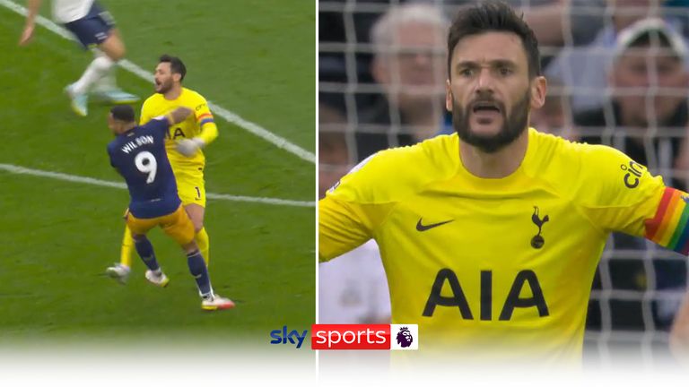 Ref Watch discuss whether Callum Wilson fouled Hugo Lloris in the build up to Newcastle&#39;s first goal against Tottenham.