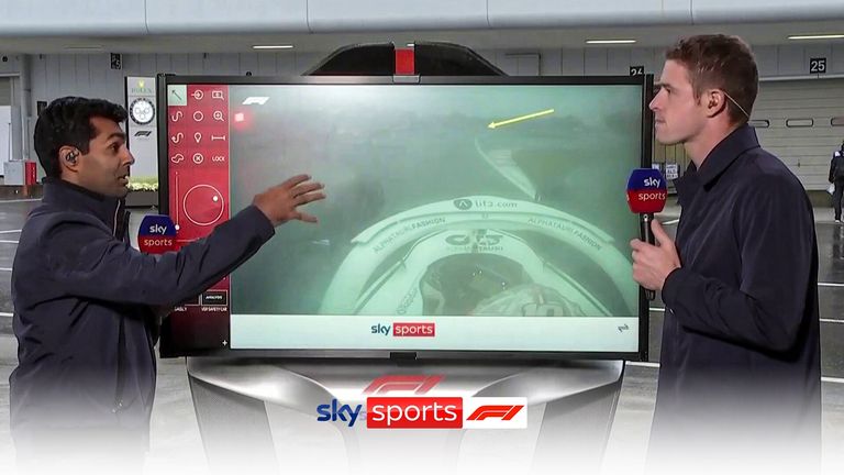 Sky Sports F1's Paul di Resta and Karun Chandhok look at how close Pierre Gasly came to the tractor