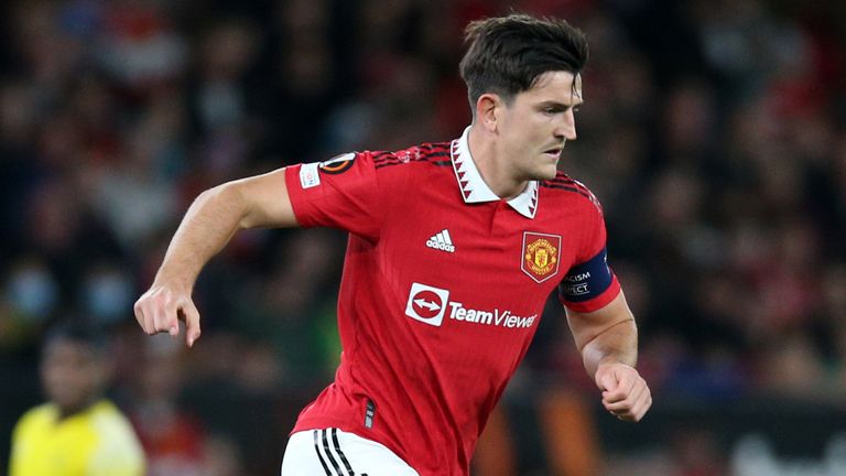 Manchester United captain Harry Maguire played 45 minutes on Thursday after recovering from a muscle injury